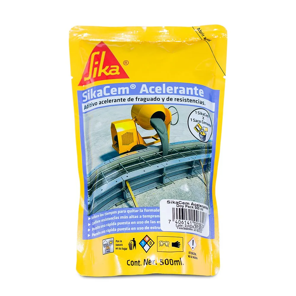 SikaCem Acelerante Doy Pack 500 mL