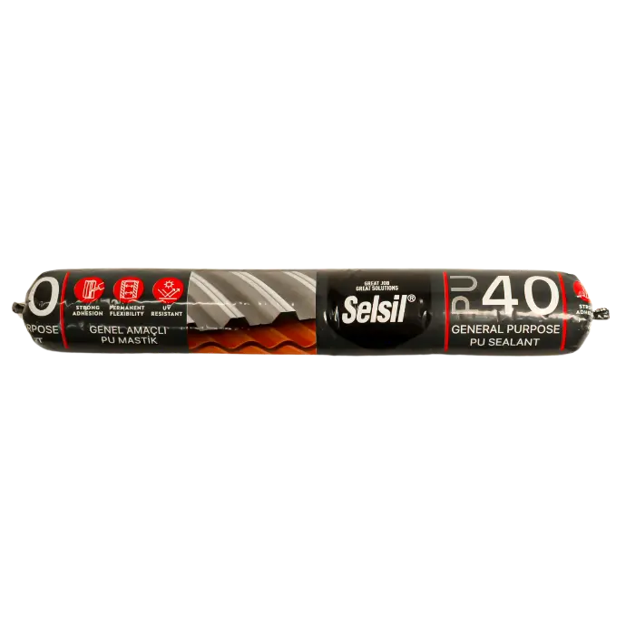 SELSIL SEALANT PU40 SHORE BLACK  /600ML