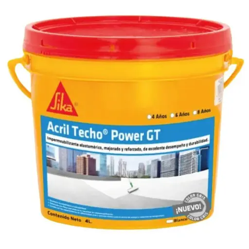 [850167] ACRIL TECHO POWER 6A GRIS 4L