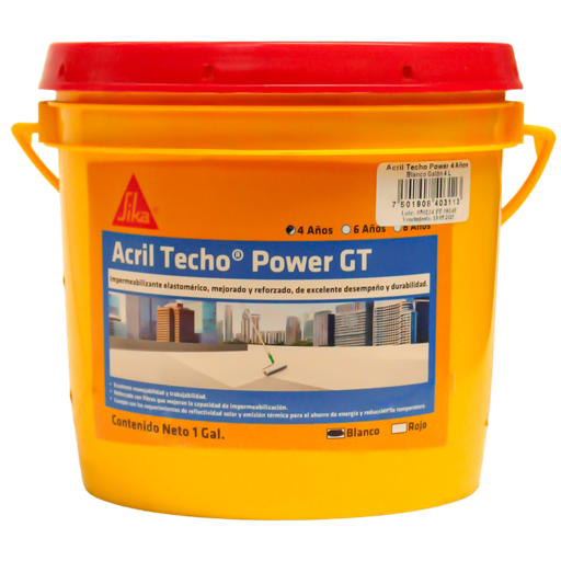 [606640] ACRIL TECHO POWER BLANCO 4 AÑOS GAL